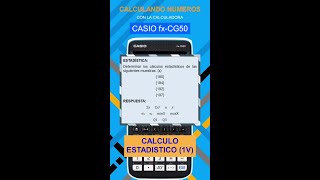 CALCULO ESTADISTICO 1V [upl. by Retlaw]