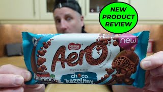 NEW PRODUCT REVIEW  Nestle Aero Hazelnut Chocolate Bar [upl. by Anyar888]