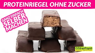 Proteinriegel ohne Zucker selber machen  Das für mich beste Rezept [upl. by Annadal]