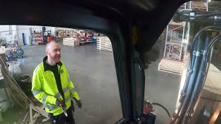 part 2 Unloading container with plywood from brazil in sweden POV [upl. by Behlau]