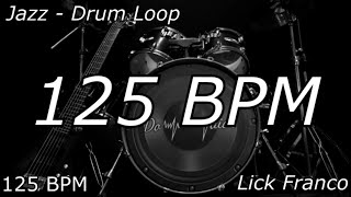 Jazz Drum metronome Loop 125 BPM [upl. by Dlorrej]