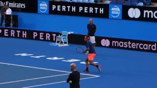 Roger Federer First Practice Hopman Cup 2017 Part 2 HD [upl. by Mcneil789]