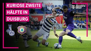 MSV Duisburg  FC Erzgebirge Aue Highlights mit LiveKommentar  3 Liga  MAGENTASPORT [upl. by Mckenna]