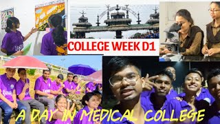 A DAY IN MEDICAL CLGCOLLEGE WEEK DAY 1DIPHU MEDICAL COLLEGEmedicos mbbslife neetmotivationneet [upl. by Dorweiler]