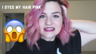 HOW LONG DOES LOREAL COLORISTA ACTUALLY LAST  Dying my hair pink [upl. by Shifrah562]