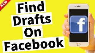 How To Find Drafts On Facebook App iPhone 2024 [upl. by Notlil]