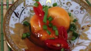 Salty Duck Egg Yolk Recipes ไข่ครอบ [upl. by Mchale]