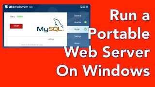 02  Setup a portable USB Web Server for PHP and mySQL [upl. by Egreog]