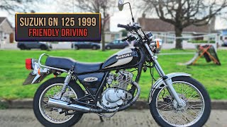 🏍️ Suzuki GN 125 1999  TEST DRIVE and REVIEW ✅ [upl. by Llirred]