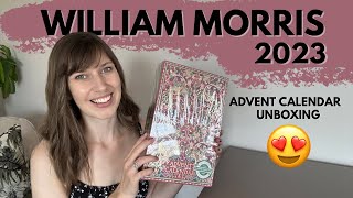 WILLIAM MORRIS ADVENT CALENDER 2023 🎁 UNBOXING amp REVIEW  Christmas 2023 4K [upl. by Helas]