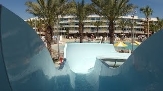 Universals Cabana Bay Beach Resort Courtyard Pool Slide POV Universal Orlando [upl. by Telimay]