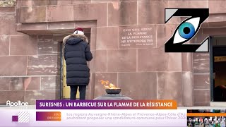 Zap Télé Interpelés pour avoir fait un barbecue sur la Flamme de la Résistance 200723 [upl. by Enelahs]