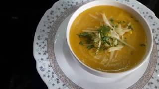 la soupe citrouille thermomix شربة اليقطين أو القرع الأحمرسهلة وبمكونات بسيطة بالة الطرموميكس [upl. by Akimed685]