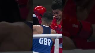 🥊 KNOCKDOWN  Galal Yafai Power Punching shorts boxing knockout [upl. by Caril748]