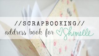 scrapbooking address book video tutorial for Shimellecom [upl. by Ebner248]