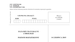 Biologia Czerwiec 2015 STARA PODSTAWA Live matura [upl. by Sergei401]