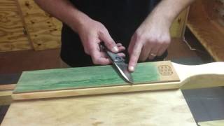 Knife stropping tutorial from USA Made Blade [upl. by Eeram881]