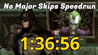 Batman Arkham Asylum Speedrun No Major Skips in 13656 obsolete [upl. by Araet]