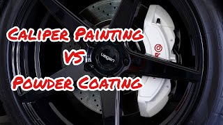 Jeep SRT Brembo Brake Calipers  Paint VS Powder Coating What’s best [upl. by Amberly]