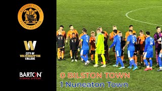 BilstonTownFC 0  1 NuneatonTFC post match interview [upl. by Lamahj]