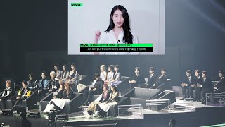 IU 아이유 Stage Of The Year Award Reaction l TXT NEWJEANS IVE ENHYPENㅣMelon Music Awards 2022 [upl. by Rania526]