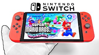 Unboxing Super Mario Bros Wonder  Switch OLED Mario Edition [upl. by Godbeare]