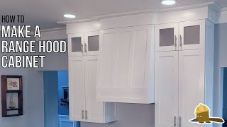 How to Make and Install a Shaker Style Range Hood Cabinet [upl. by Aniala]