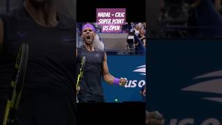 Nadal  Cilic Super Point Us Open [upl. by Aihk]