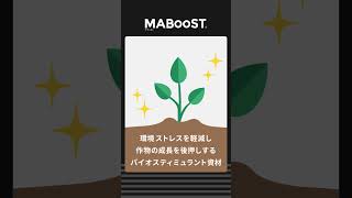 【MABooST】三井物産アグロビジネスのバイオスティミュラント（30秒） [upl. by Fonzie846]