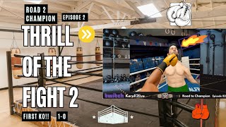 Thrill of the Fight 2  FIRST KO ONLINE Boxing VR Road to the Championship Beltquot Episode 2 [upl. by Ztnahc797]