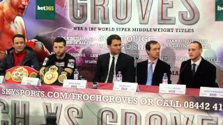 FROCH V GROVES FINAL PRESS CONFERENCE [upl. by Niki]