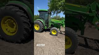 John Deere 4075R with Box Blade on the back and Heavy Hitch Land leveler on the loader [upl. by Bowden]