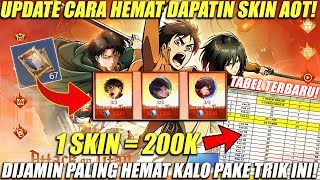 CARA PALING HEMAT DAPATIN SKIN ATTACK ON TITAN LEVI EREN amp MIKASA WAJIB TONTON SEBELUM GACHA‼️ [upl. by Iat]