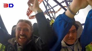 Phobia Phear Coaster 3D front seat onride reverse ridercam HD POV 60fps Lake Compounce [upl. by Scevo]