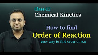 Q How to find order of reaction  Class 12 chemical kinetics [upl. by Nickolas]