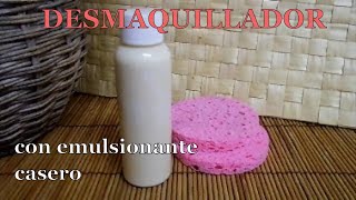 Cómo hacer un DESMAQUILLANTE CASERO para la CARA y los ojos con lecitina de soja [upl. by Lonna]