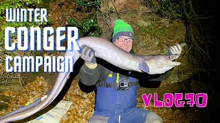 Sea Fishing Uk  Winter Conger Eel Fishing Campaign Part 3  The Battle  Vlog70 [upl. by Alfredo]