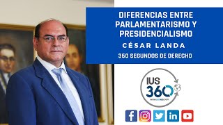 360 segundos de Derecho  Diferencias entre Parlamentarismo y Presidencialismo  César Landa [upl. by Sarkaria]