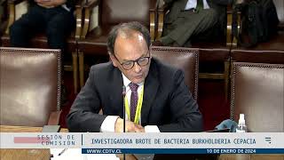 Comisión Investigadora bacterias burkholderia cepacia  10 enero 2024 [upl. by Bandeen]