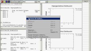 Statgraphics Hipergeométrica [upl. by Idnac]