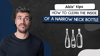 How to Clean the Inside of a Narrow Neck Bottle  Akis Petretzikis [upl. by Aigil]