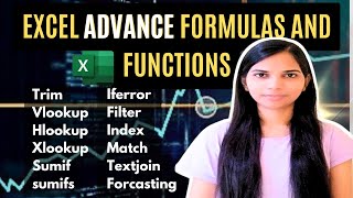 Excel Advanced Formulas and Functions  Excel Formula for Job Interview [upl. by Ellemac219]