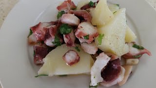 Insalata di polpo e patate al microonde [upl. by Haymes]