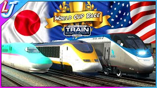 Train Simulator  Europe Asia amp America World Cup Race [upl. by Randee]