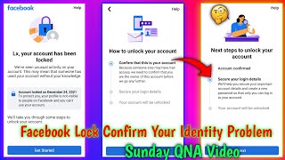 Facebook Confirm Your Identity Problem  Facebook Your Account Has Been Locked  askultra [upl. by Maillw]