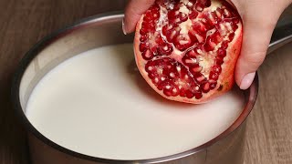 Geben Sie einfach Granatapfel in die kochende MilchSie werden begeistert sein Rezept in 5 Minuten [upl. by Tufts]