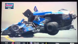 NHRA  John Force crashes at Richmond  23 Jun 24 [upl. by Marni]