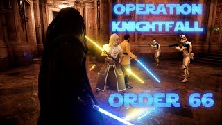 STAR WARS Battlefront II  Operation Knightfall  Order 66  Remastered [upl. by Oirrad]