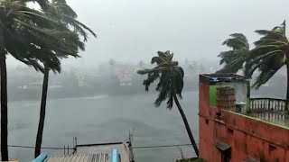 Cyclone Fani hits India’s east coast [upl. by Alracal794]