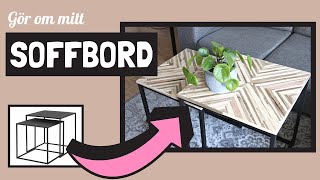 DIY  Gör om soffbord med biltemas trästickor [upl. by Brice74]